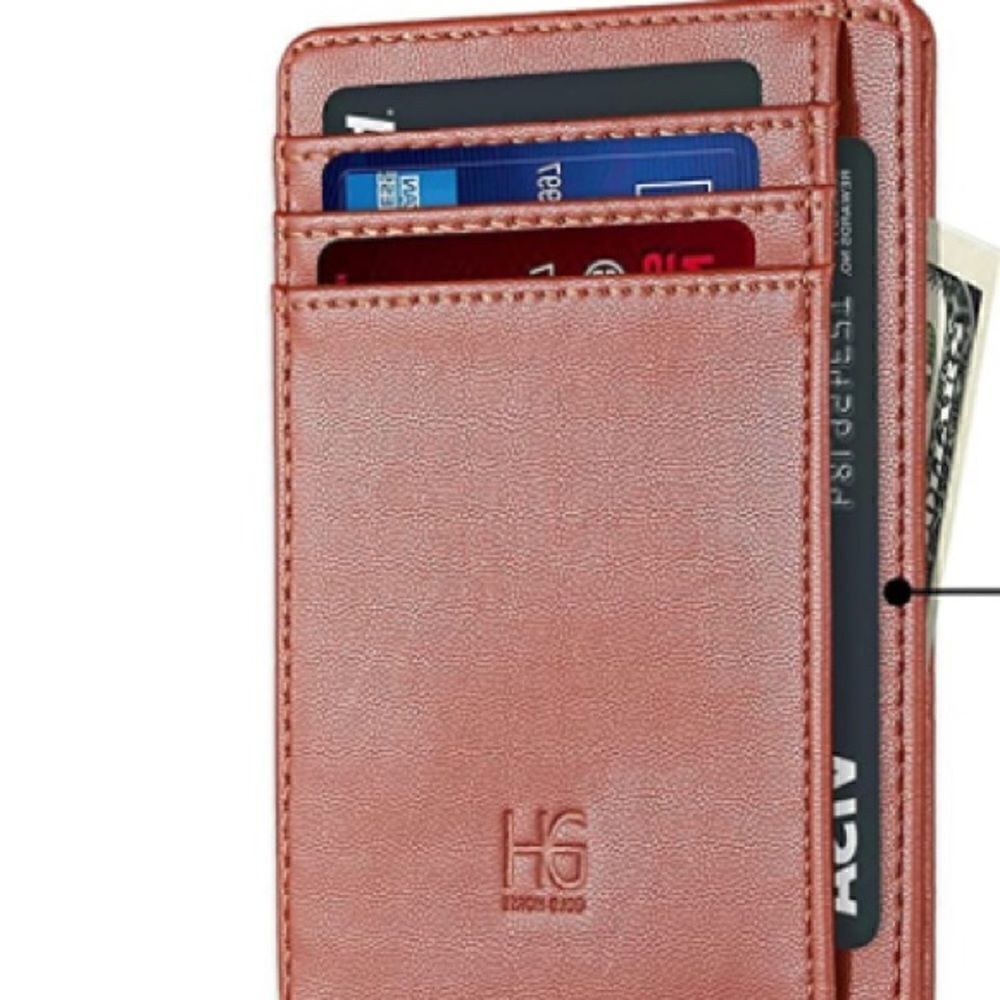 Leather Compact Card Holder Wallet - Picture 3 of 3
